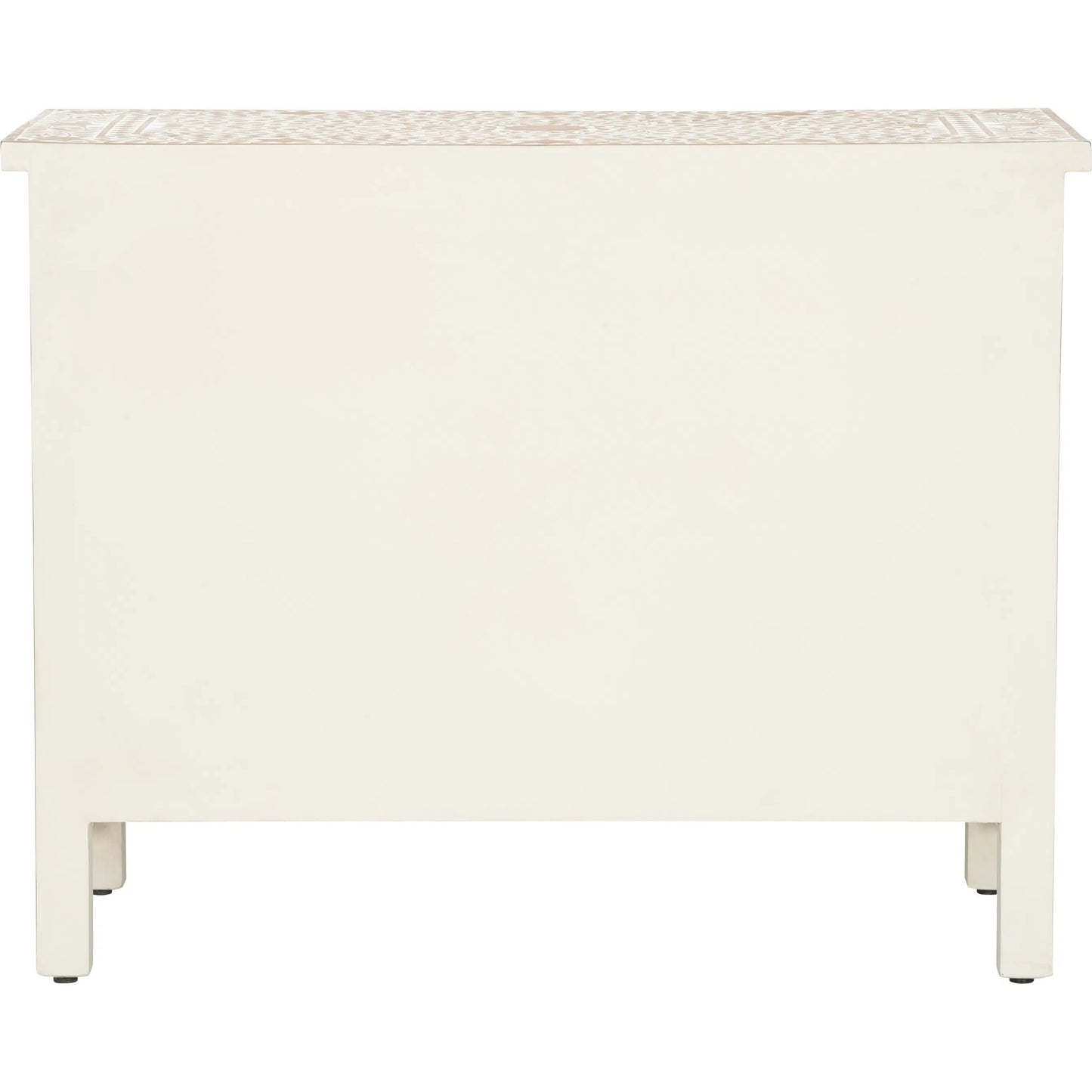 005 SI-2335063 | Additional Silo | Zara Chest by Chelsea House in brown, white, cream and brown, white. Made from teak wood in a unique style.