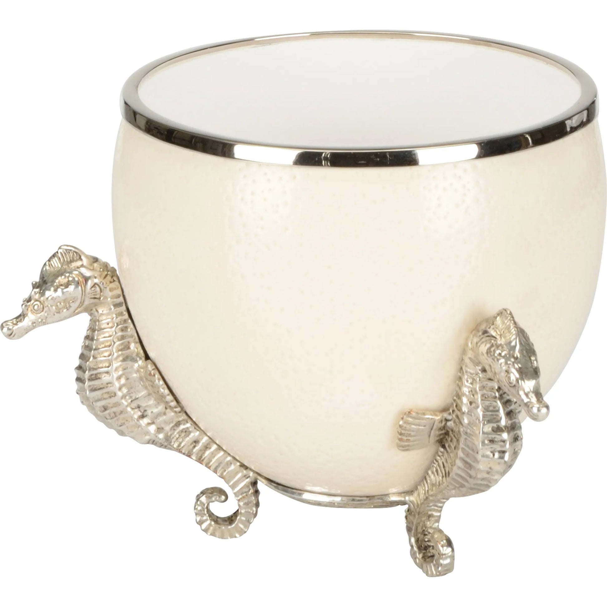 The Charmer by Chelsea House in white, cream, silver and silverplated, cream. Made from unique in a coastal style.