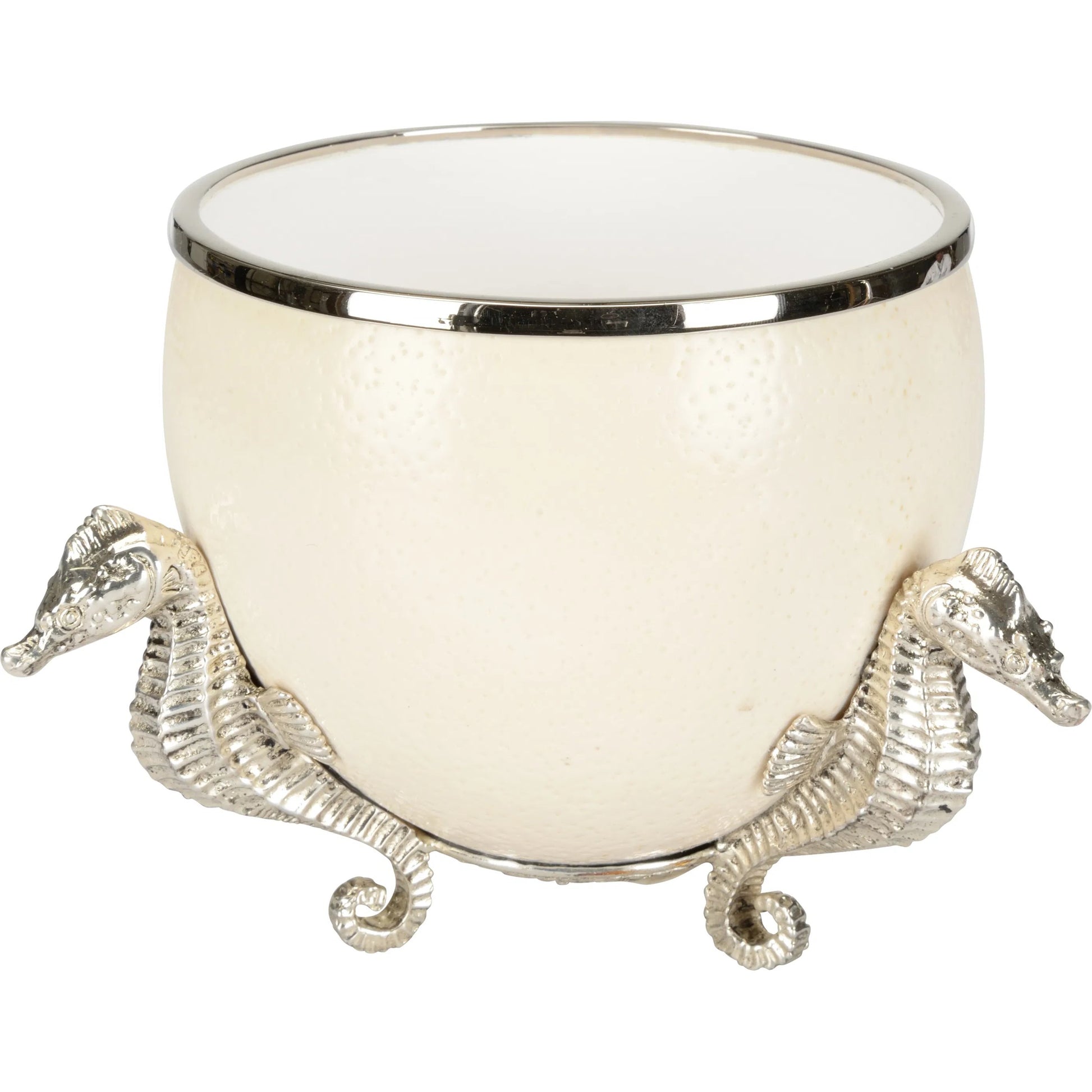 The Charmer by Chelsea House in white, cream, silver and silverplated, cream. Made from unique in a coastal style.