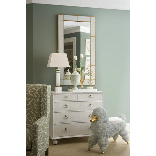 Carnation on Alabaster Stand by Chelsea House in white, cream, gold and white, gold leaf, natural white. Made from unique in a modern style.