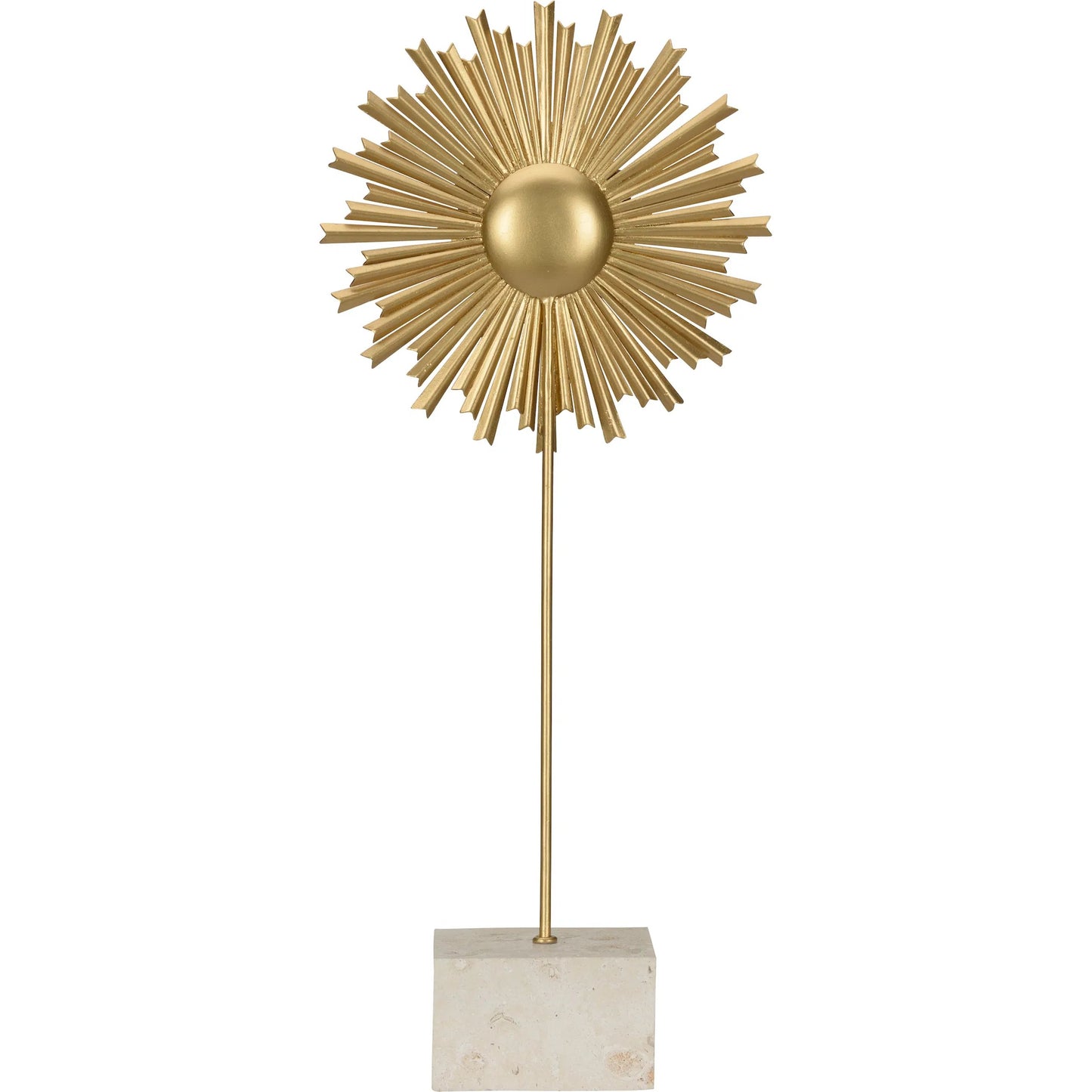 004 SI-2335007 | Additional Silo | Sunburst Object by Chelsea House in white, cream, brown and metallic gold, natural brown, natural white. Made from unique in a unique style.