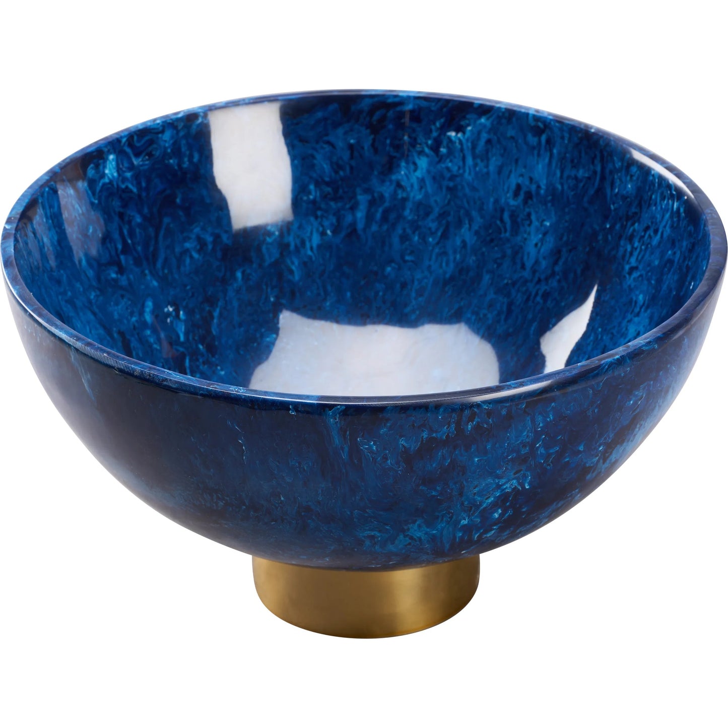 002 SI-2387654 | Additional Silo | Blue Bowl by Chelsea House in blue, polished brass. Made from unique in a unique style.