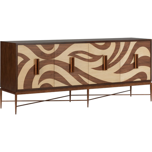 001 SI-2387859 | Primary Silo | Swirl Credenza by Chelsea House in natural, brown, bronze. Made from unique in a eclectic & global style.