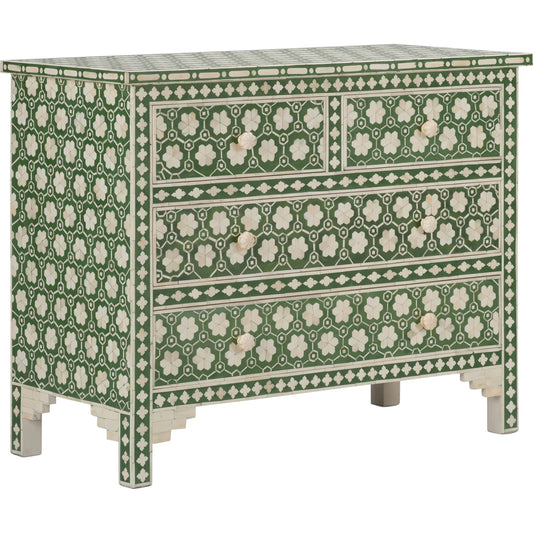 001 SI-2387688 | Primary Silo | Clark Chest by Chelsea House in green, white. Made from unique in a eclectic & global style.