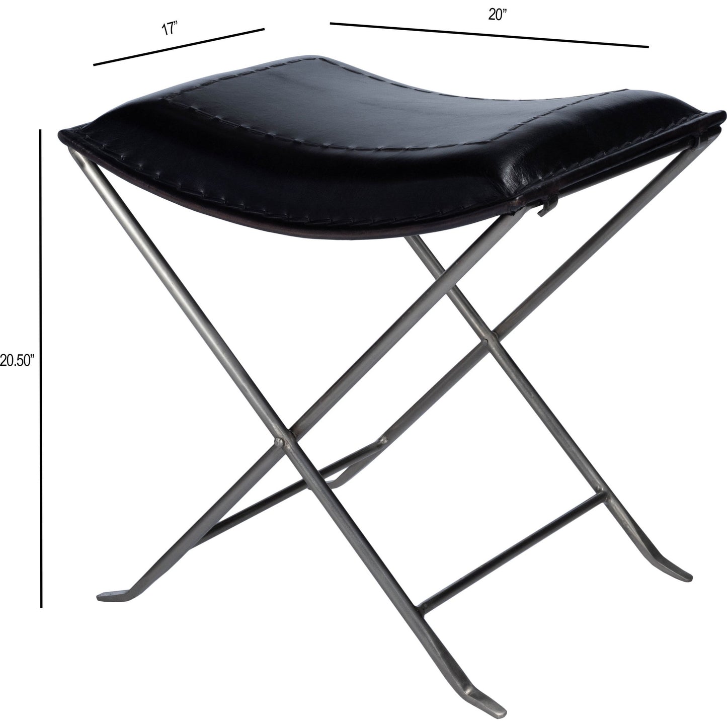 011 SR-770494 | Additional Silo | Melton Leather Stool by Butler Specialty Company. Made from unique in a modern style.