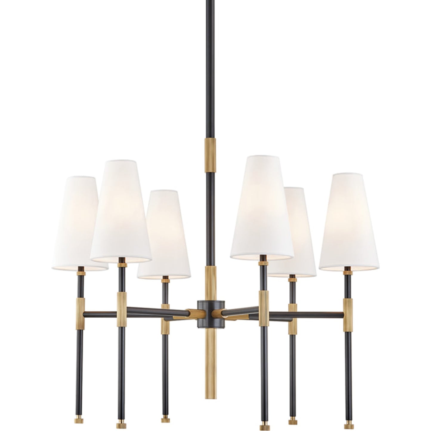 001 SR-762705 | Primary Silo | Bowery Chandelier by Hudson Valley in aged old bronze. Made from brass in a transitional style.