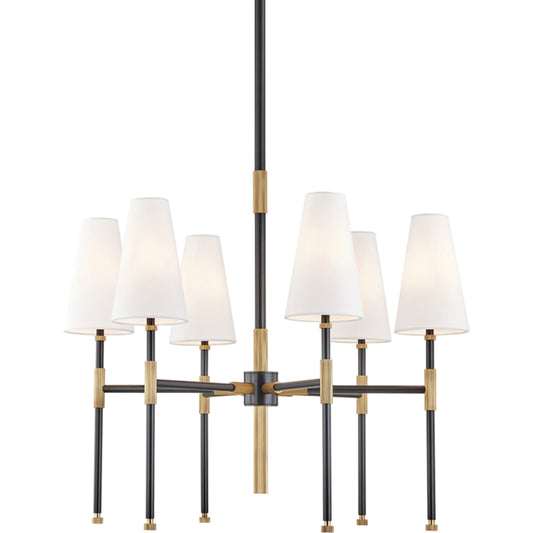 001 SR-762705 | Primary Silo | Bowery Chandelier by Hudson Valley in aged old bronze. Made from brass in a transitional style.