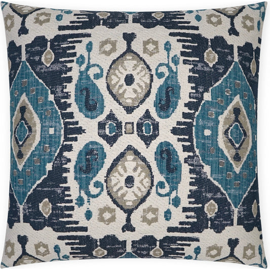 Navone Throw Pillow by DV Kap Home. Made from 38.17% cotton, 28.80% polyester, 19.69% rayon, 13.34% polyester (uv) in a traditional style.