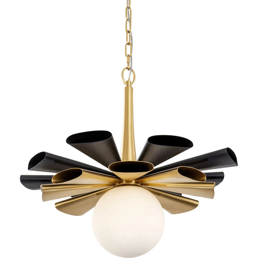 001 SI-1991354 | Additional Silo | Daphne Pendant by Varaluz in matte black/french gold. Made from unique in a modern style.