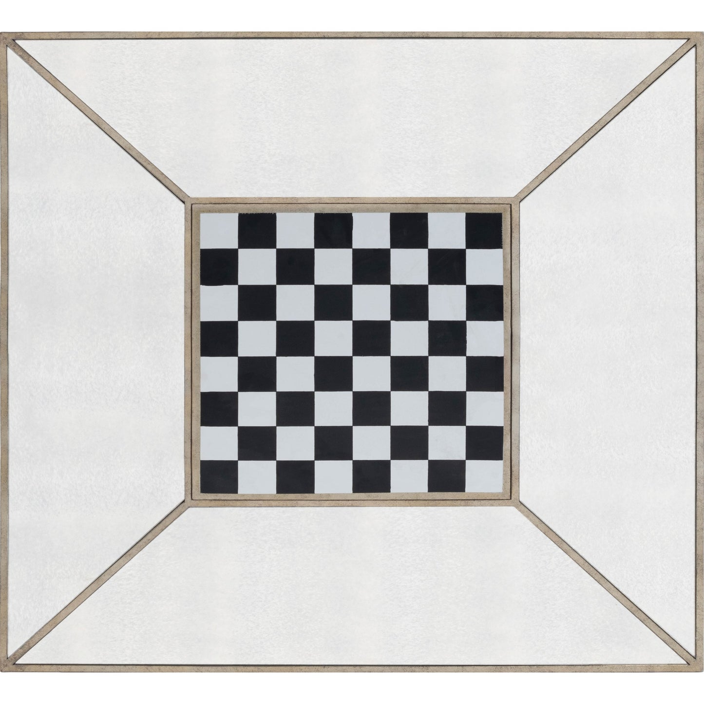 008 S-242458 | Additional Silo | Celeste Mirrored Game Table by Butler Specialty Company in silver and mirror. Made from poplar hardwood solids, mdf in a traditional style.