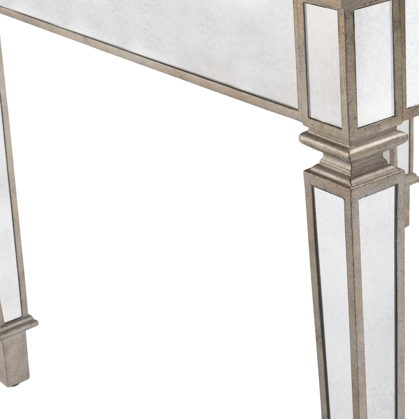 005 S-242458 | Additional Silo | Celeste Mirrored Game Table by Butler Specialty Company in silver and mirror. Made from poplar hardwood solids, mdf in a traditional style.