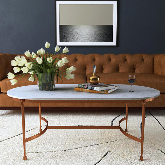 Legionary Coffee Table by Butler Specialty Company in multi-color and marble, metal. Made from iron, mdf, marble in a modern style.