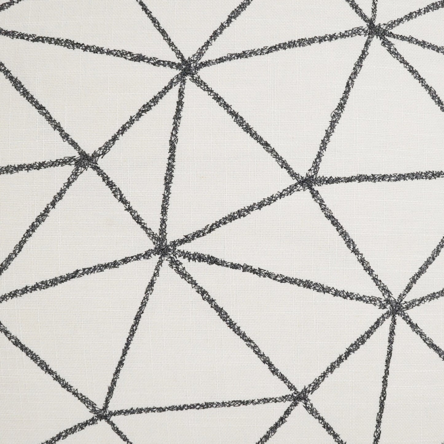 002 SI-2027671 | Closeup | Constellation Pillow by DV Kap Home in white. Made from 36% polyester, 26% cotton, 22% viscose, 16% linen in a modern style.