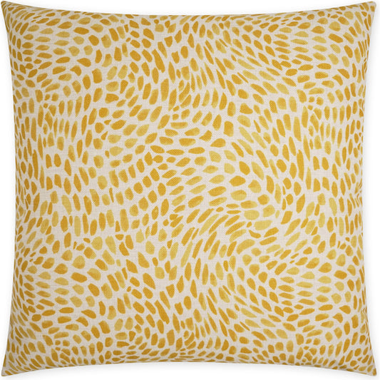 Everly Pillow by DV Kap Home in yellow. Made from 100% polyester in a modern style.