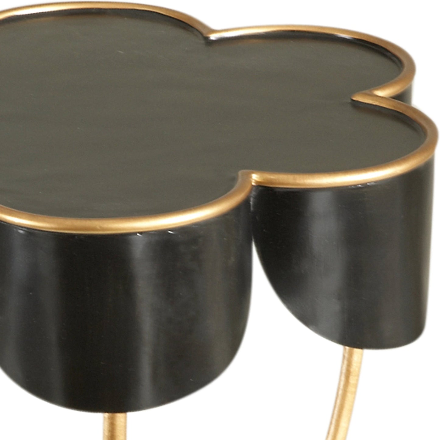 002 SR-383862 | Additional Silo | Seville Accent Table by Chelsea House in black, antique gold accents. Made from metal in a transitional style.
