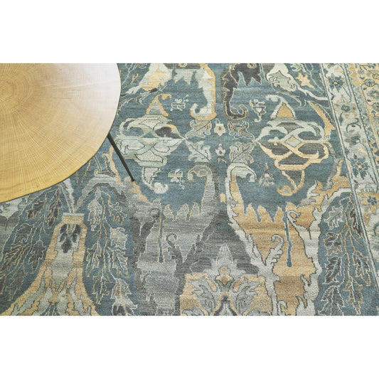 Jurassic Rug - Spruce Green by Exquisite Rugs in spruce green. Made from new zealand wool in a unique style.
