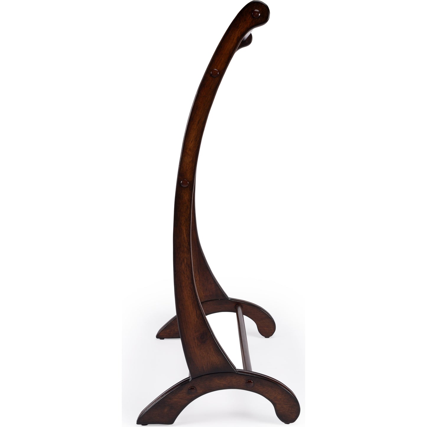 004 S-242491 | Additional Silo | Nathaniel Plantation Cherry Blanket Stand by Butler Specialty Company in dark brown and plantation cherry. Made from rubberwood, poplar hardwood solids in a traditional style.