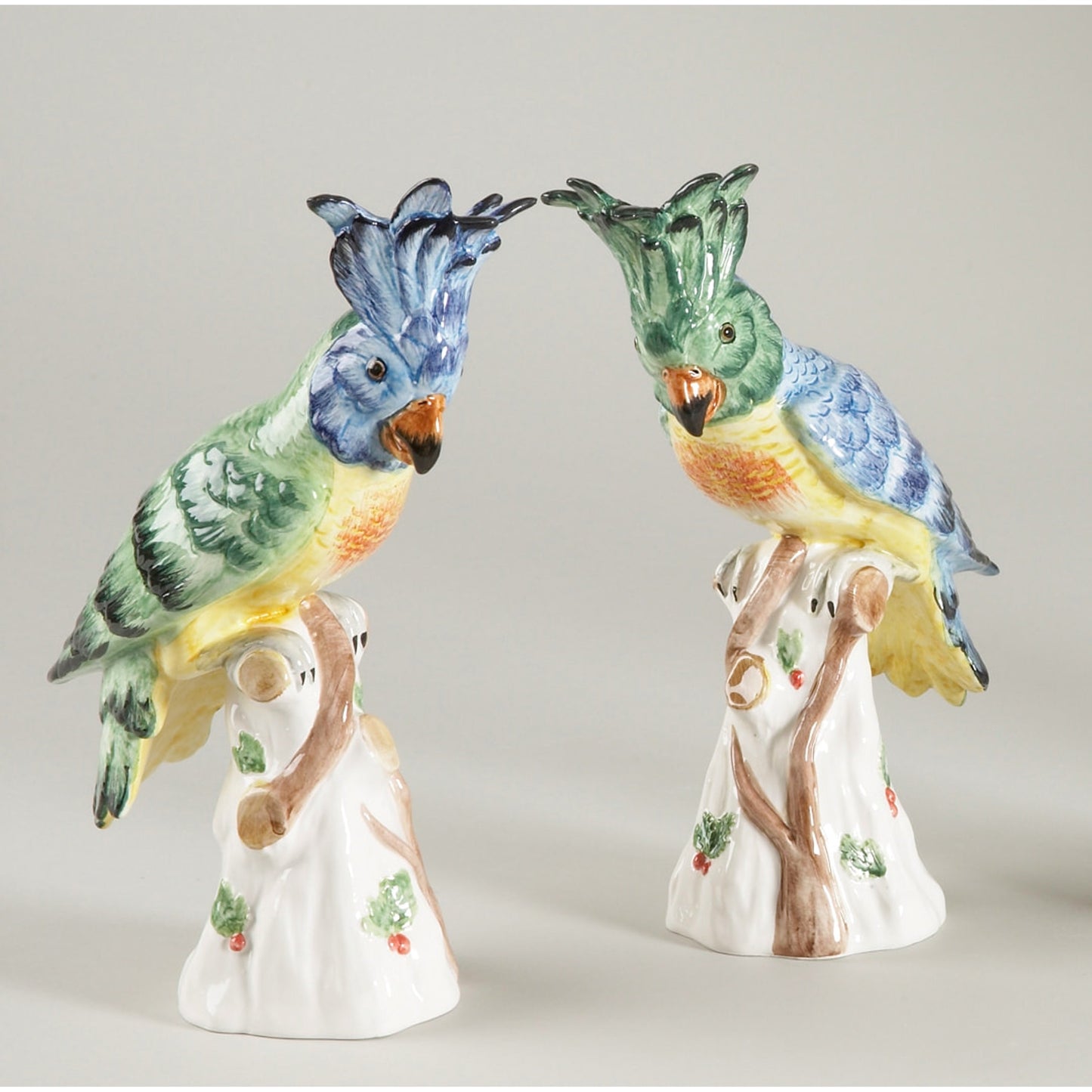 002 SR-382974 | Additional Silo | Hope Parrots (Set of 2) by Chelsea House. Made from hand painted ceramic in a coastal style.