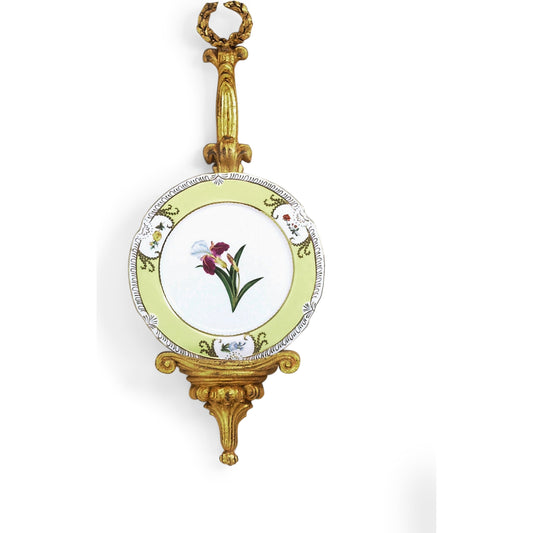 Plate Holder by Chelsea House in antique gold ``. Made from metal in a traditional style.