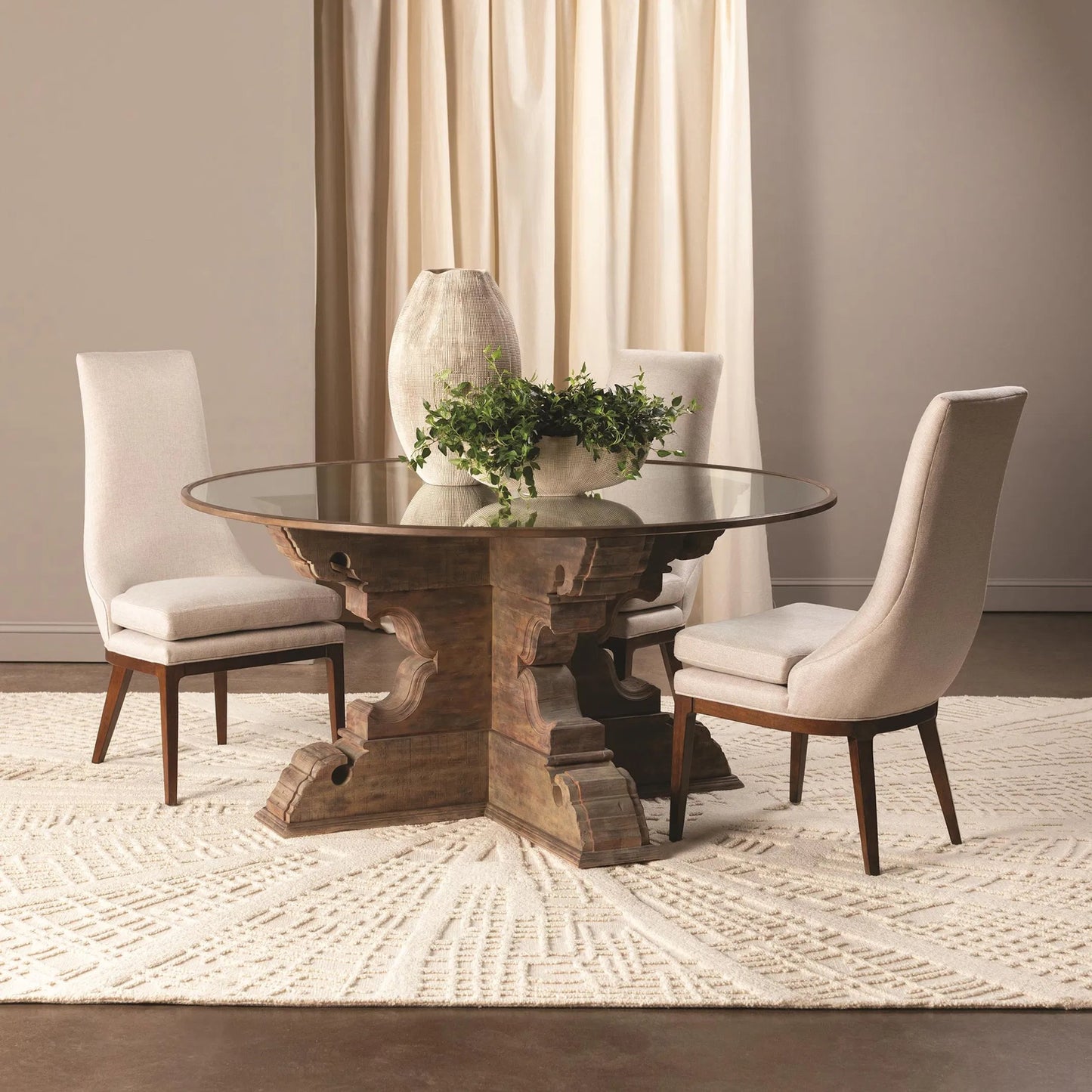 010 SI-2445853,SI-2445854,SI-2445855 | Additional Silo | Vortex Rug by Global Views. Made from 100% wool, 100% cotton backing in a unique style.