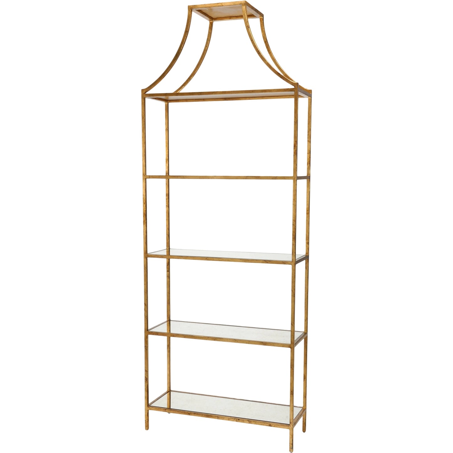 001 SR-382323 | Primary Silo | Classic Gilt Shelf by Chelsea House in antique gold leaf, clear. Made from iron with antique gold leaf finish in a transitional style.
