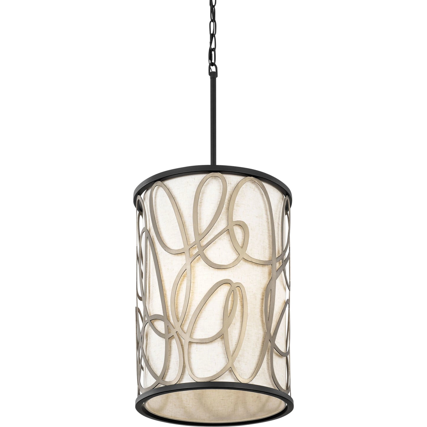 002 SI-1991605 | Additional Silo | Scribble Foyer Pendant by Varaluz in matte black/artifact. Made from unique in a modern style.