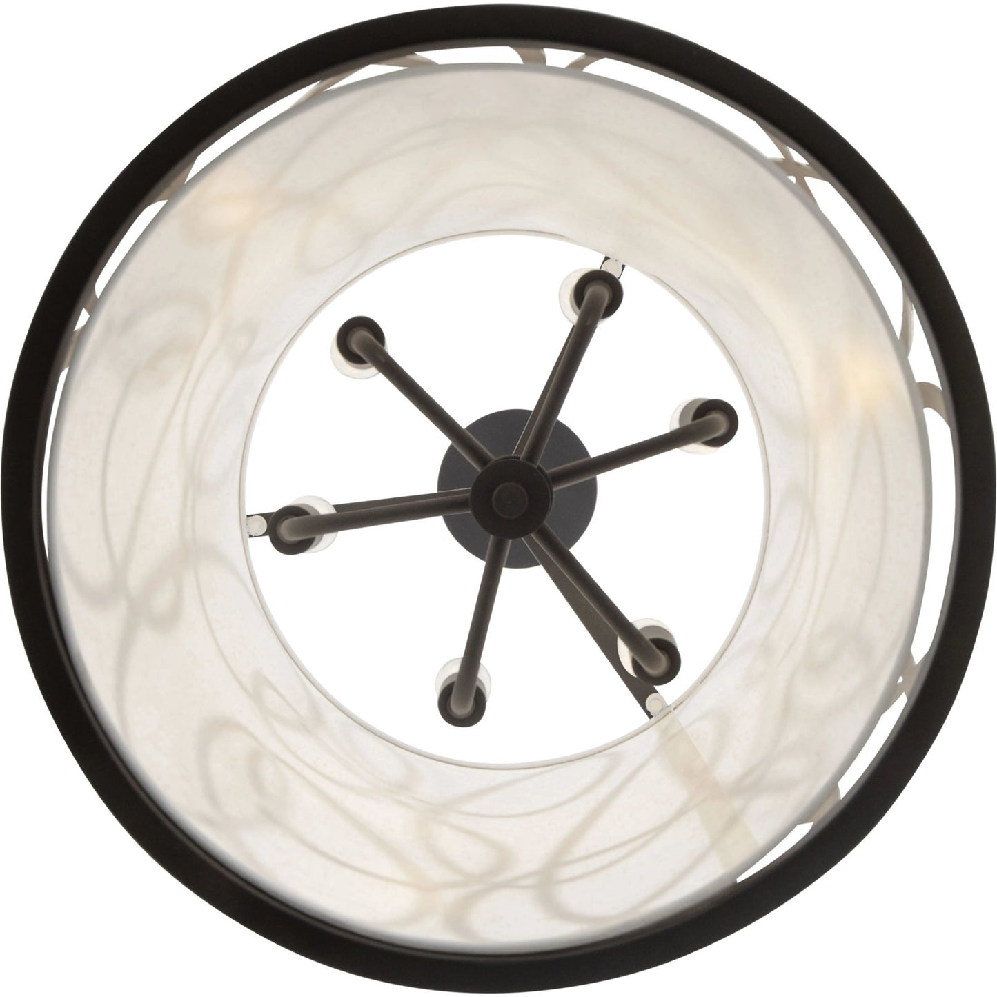 003 SI-1991605 | Additional Silo | Scribble Foyer Pendant by Varaluz in matte black/artifact. Made from unique in a modern style.
