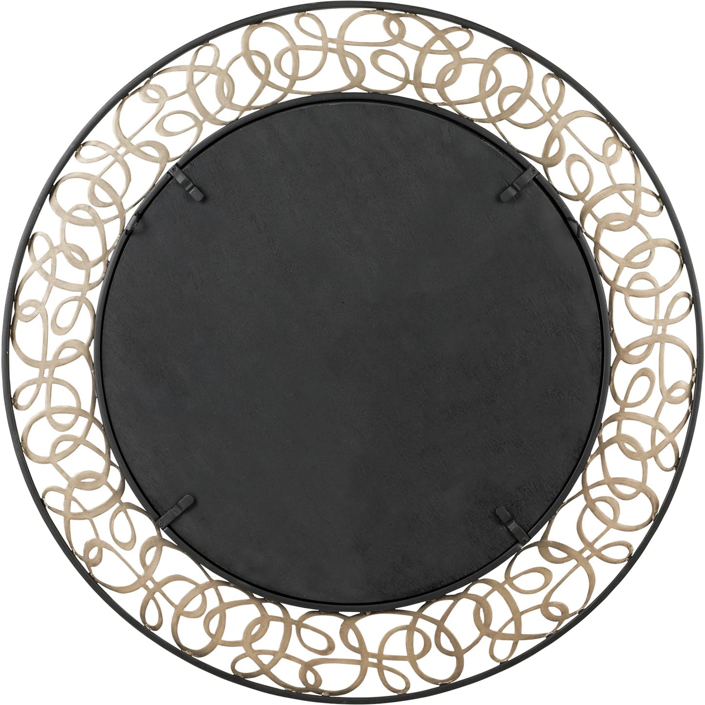 003 SI-2332144 | Additional Silo | Scribble Wall Mirror by Varaluz in matte black, artifact. Made from unique in a modern style.