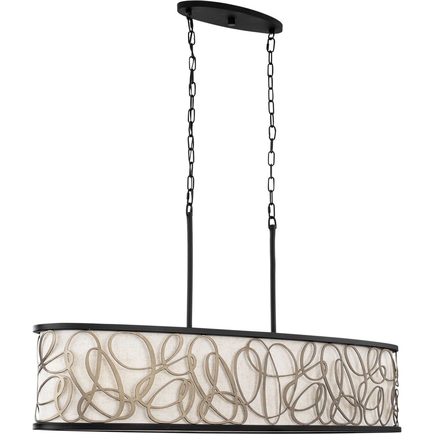001 SI-1991606 | Additional Silo | Scribble Linear Pendant by Varaluz in matte black/artifact. Made from unique in a modern style.