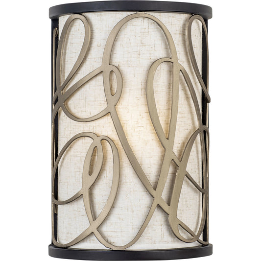Scribble Sconce by Varaluz in matte black/artifact. Made from unique in a modern style.