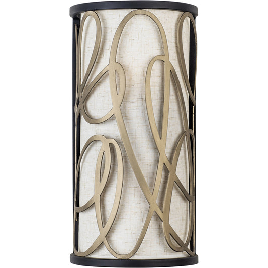 Scribble Sconce by Varaluz in matte black/artifact. Made from unique in a modern style.