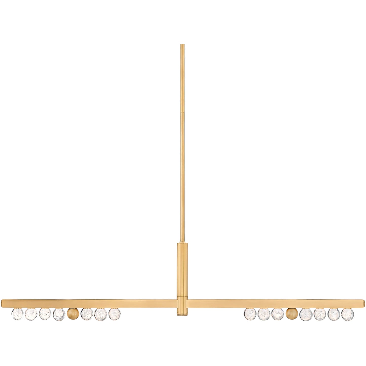 000 SI-2327688 | Primary Silo | Annecy Linear Chandelier by Corbett in vintage brass. Made from brass in a modern style.