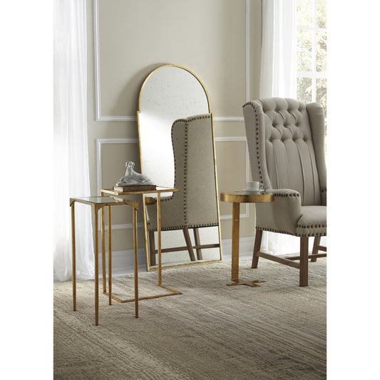 Baker Street Mirror by Chelsea House in antique gold, antique. Made from wrought iron in a traditional style.