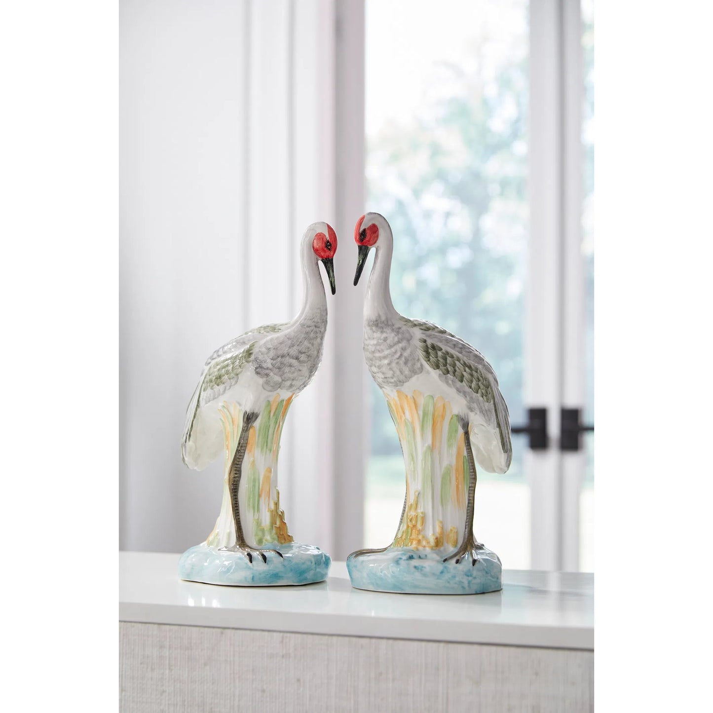 006 SR-382264 | Lifestyle | Chelsea Cranes (Set of 2) by Chelsea House in hand decorated. Made from unique in a coastal style.