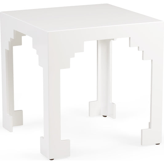Cut Corner Table by Chelsea House in white. Made from white finish in a eclectic & global style.
