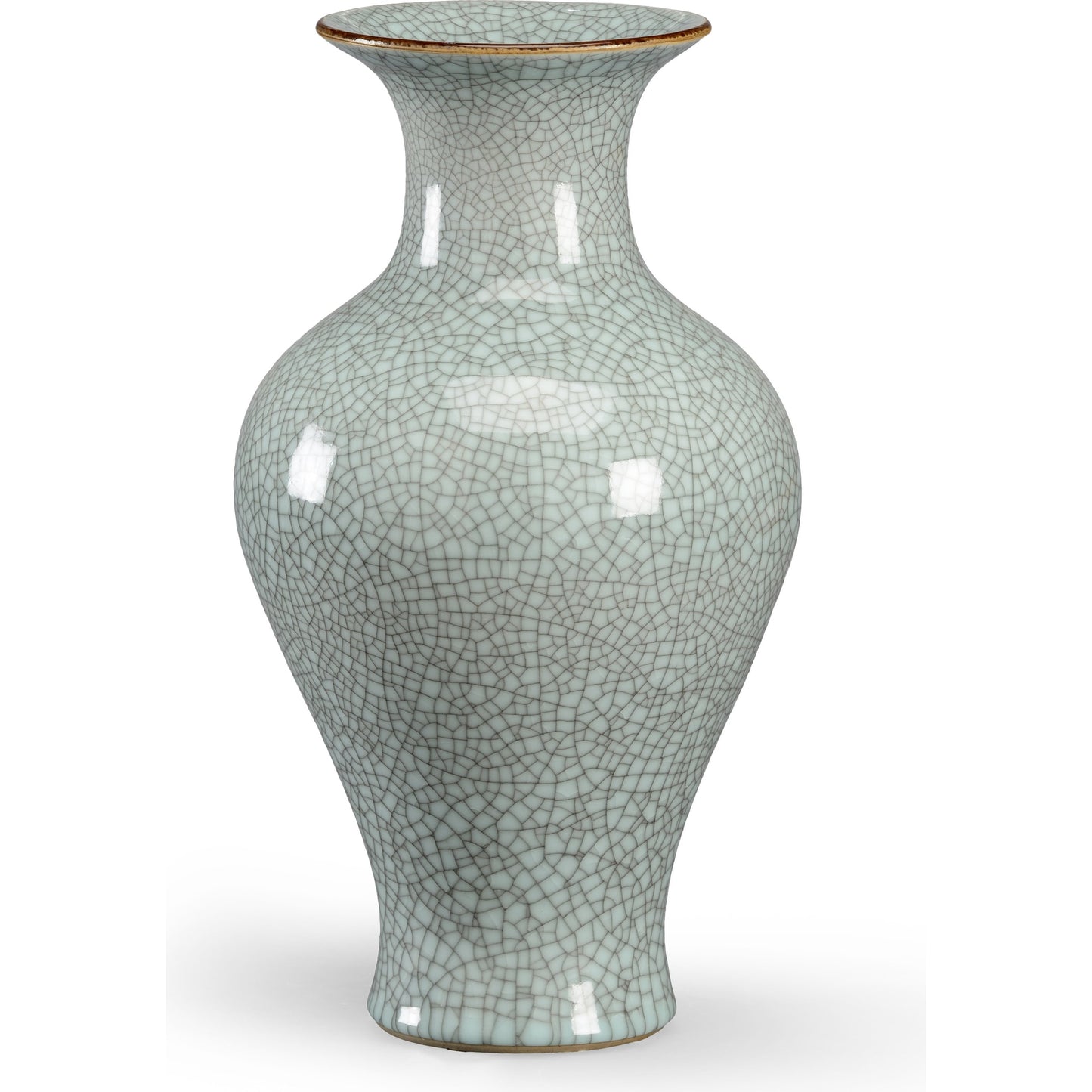 001 SR-383745 | Primary Silo | Roberson Vase by Chelsea House in celadon crackle glaze. Made from celadon crackle glaze in a eclectic & global style.