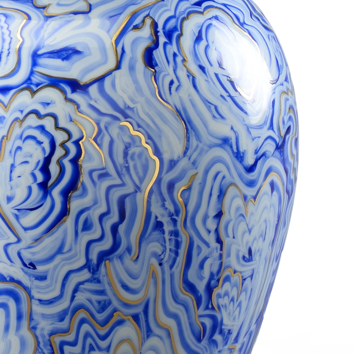 005 SR-383244 | Additional Silo | Marbelized Covered Urn by Chelsea House. Made from unique in a eclectic & global style.