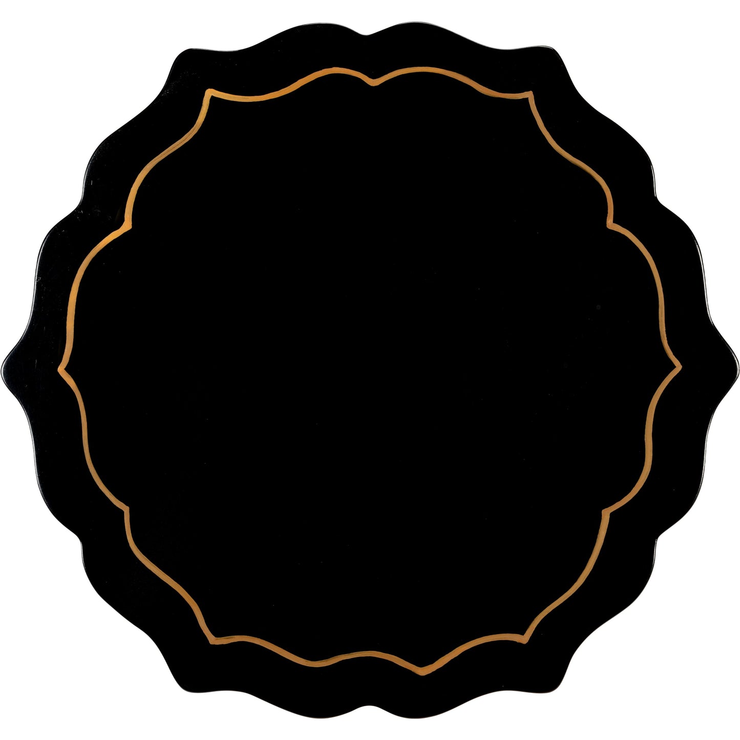 002 SR-382045 | Additional Silo | Side Table by Chelsea House in gold leaf, black. Made from gold leaf finish - iron in a transitional style.