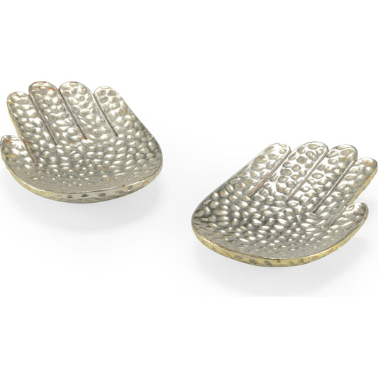 001 SR-383904 | Primary Silo | Hands (Set of 2) by Chelsea House in antique silver. Made from antique silver finish in a eclectic & global style.