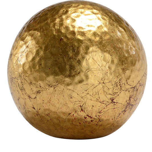 001 SR-382905 | Primary Silo | Hammered Ball by Chelsea House in gold leaf. Made from gold leaf finish in a eclectic & global style.