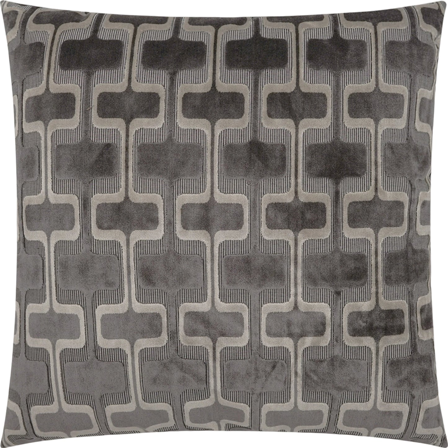 001 SI-2028809 | Additional Silo | Uffizzi Throw Pillow by DV Kap Home in carbon. Made from 29% polyester, 71% spun viscose in a modern style.