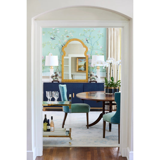 Chinese Dogs II (Set of 2) by Chelsea House in dark antique mint green crackle glaze. Made from porcelain in a eclectic & global style.