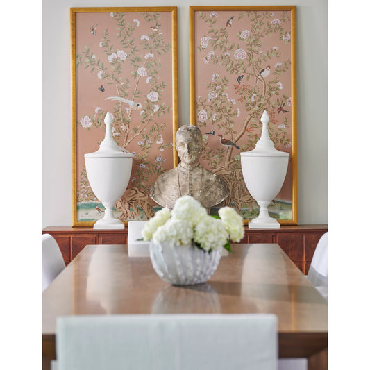 Rhinehart Bowl by Chelsea House in white glaze. Made from porcelain in a coastal style.