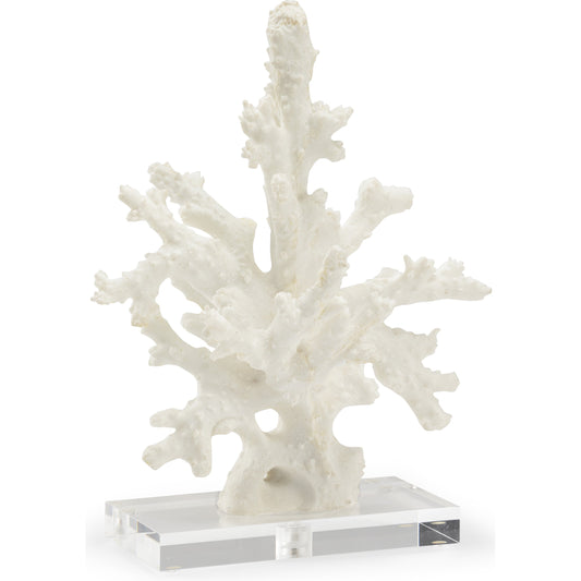 001 SR-382380 | Primary Silo | Coral Sculpture by Chelsea House in white, clear. Made from composite in a coastal style.
