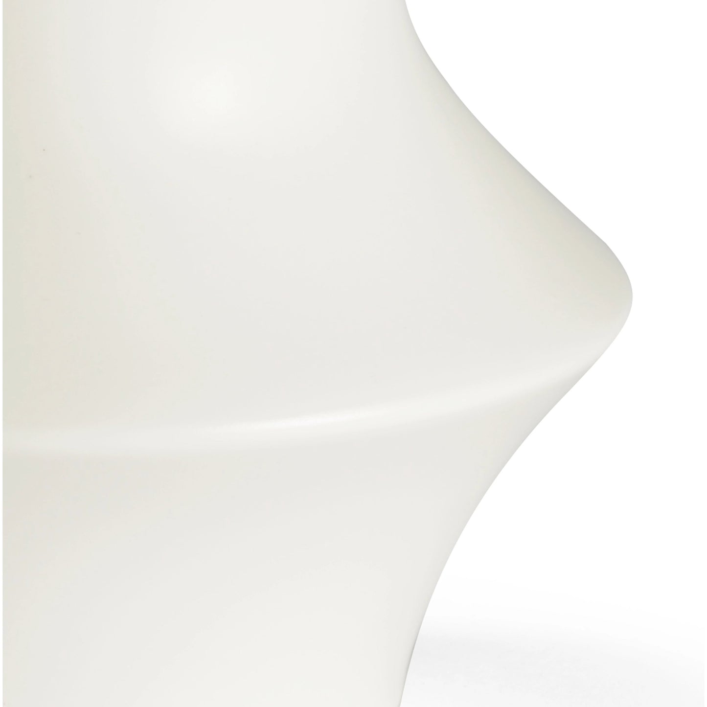 002 SR-383472 | Closeup | Osaka Vase by Chelsea House in matte white glaze. Made from ceramic in a modern style.