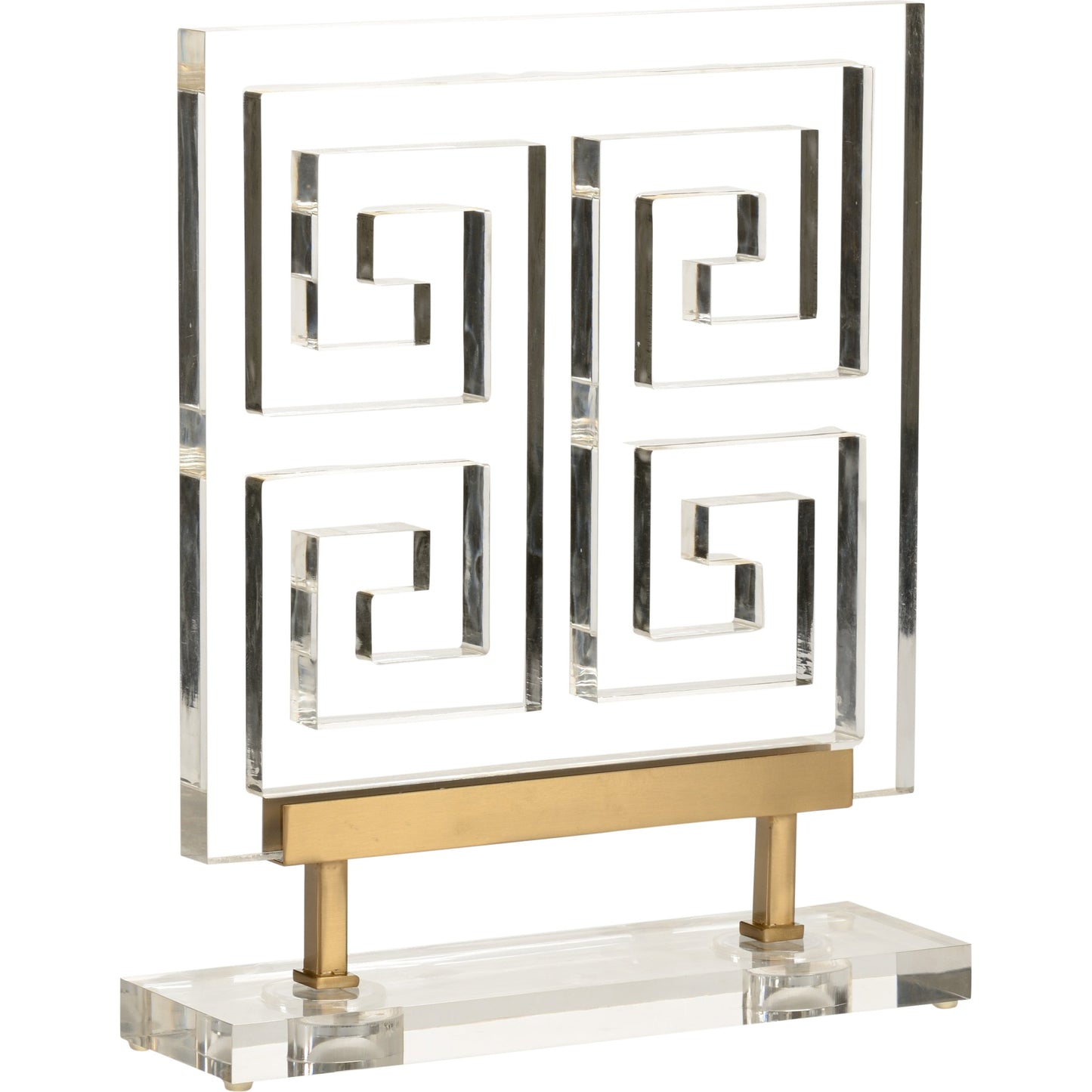 001 SR-382860 | Additional Silo | Greek Key Accent by Chelsea House in clear, antique brass. Made from acrylic in a eclectic & global style.