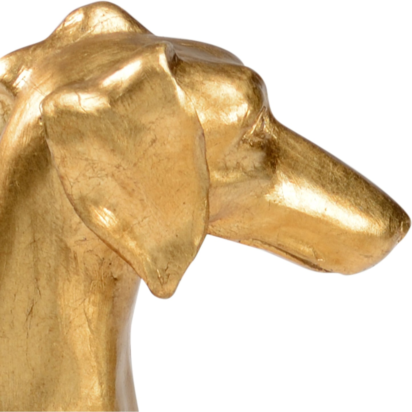 002 SR-382649 | Additional Silo | Flossie Bookends (Set of 2) by Chelsea House in antique gold leaf, clear. Made from resin in a traditional style.