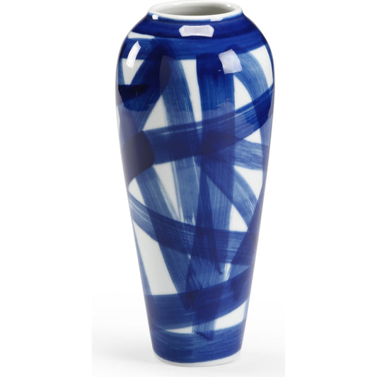 001 SR-383036 | Primary Silo | Johnsbury Vase by Chelsea House in cobalt, white glaze. Made from ceramic in a modern style.