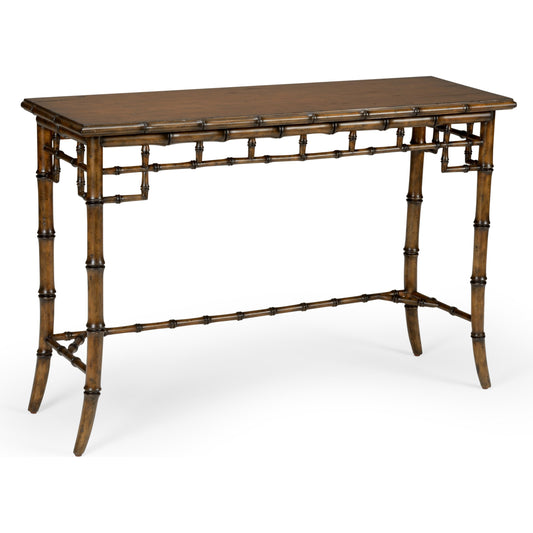 Bamboo Console by Chelsea House in walnut. Made from wood in a eclectic & global style.