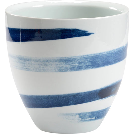 Essex Cachepot by Chelsea House in cobalt, white glaze. Made from ceramic in a eclectic & global style.